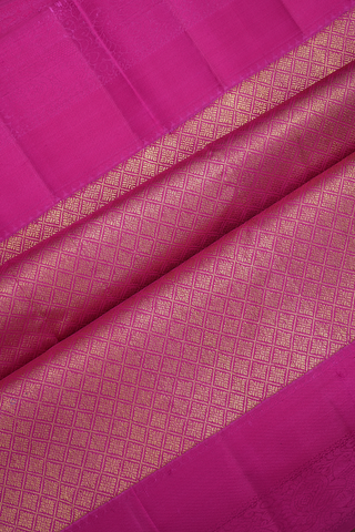 Peacock Motifs Purple Kanchipuram Silk Saree