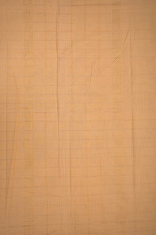 Plain Latte Beige Color Chettinadu Cotton Saree