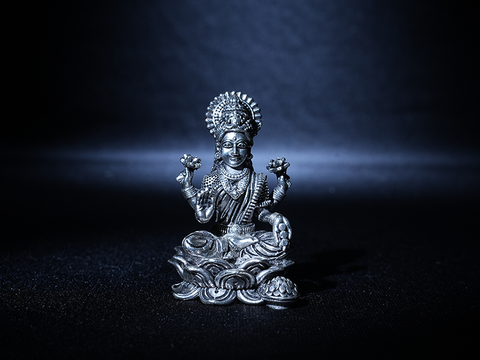 Lakshmi Silver Idol