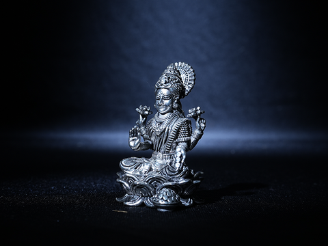 Lakshmi Silver Idol