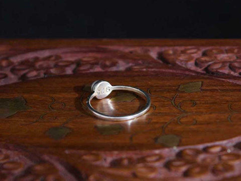 Pure Silver Pearl Ring