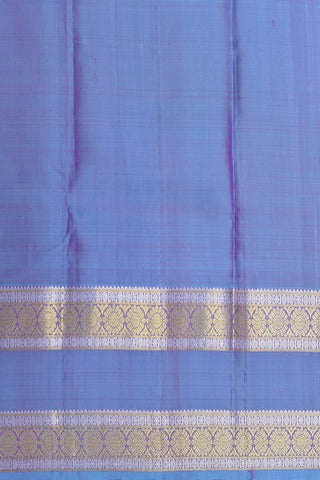 Rettai Pettu Zari Border With Mayil Chakram Buttas Rani Pink Kanchipuram Silk Saree