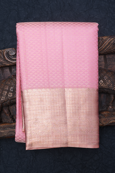 Baby Pink Colour Soft Silk Kanchipuram Saree | ADB147