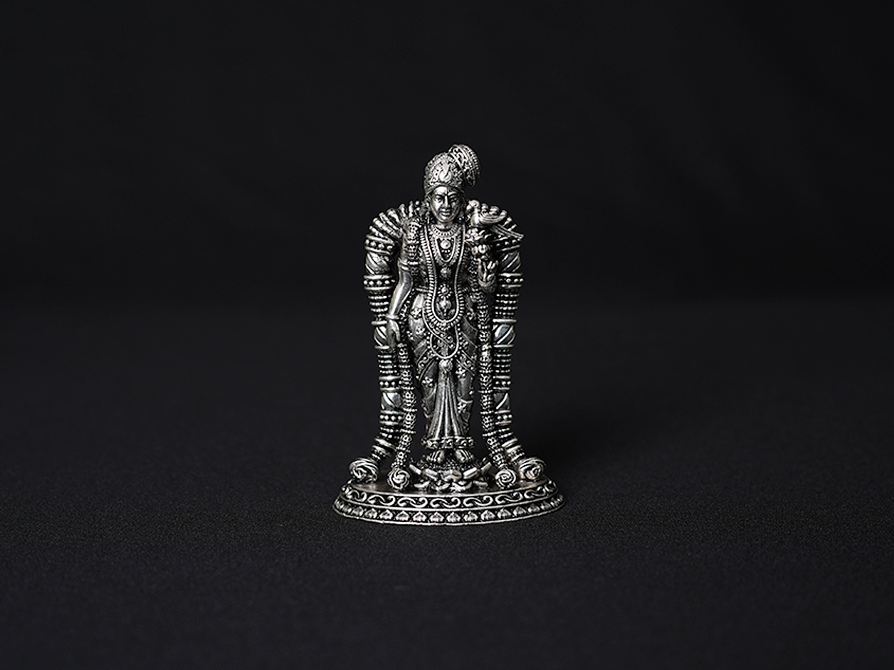 Goddess Andal Amman Silver Idol – Sundari Silks