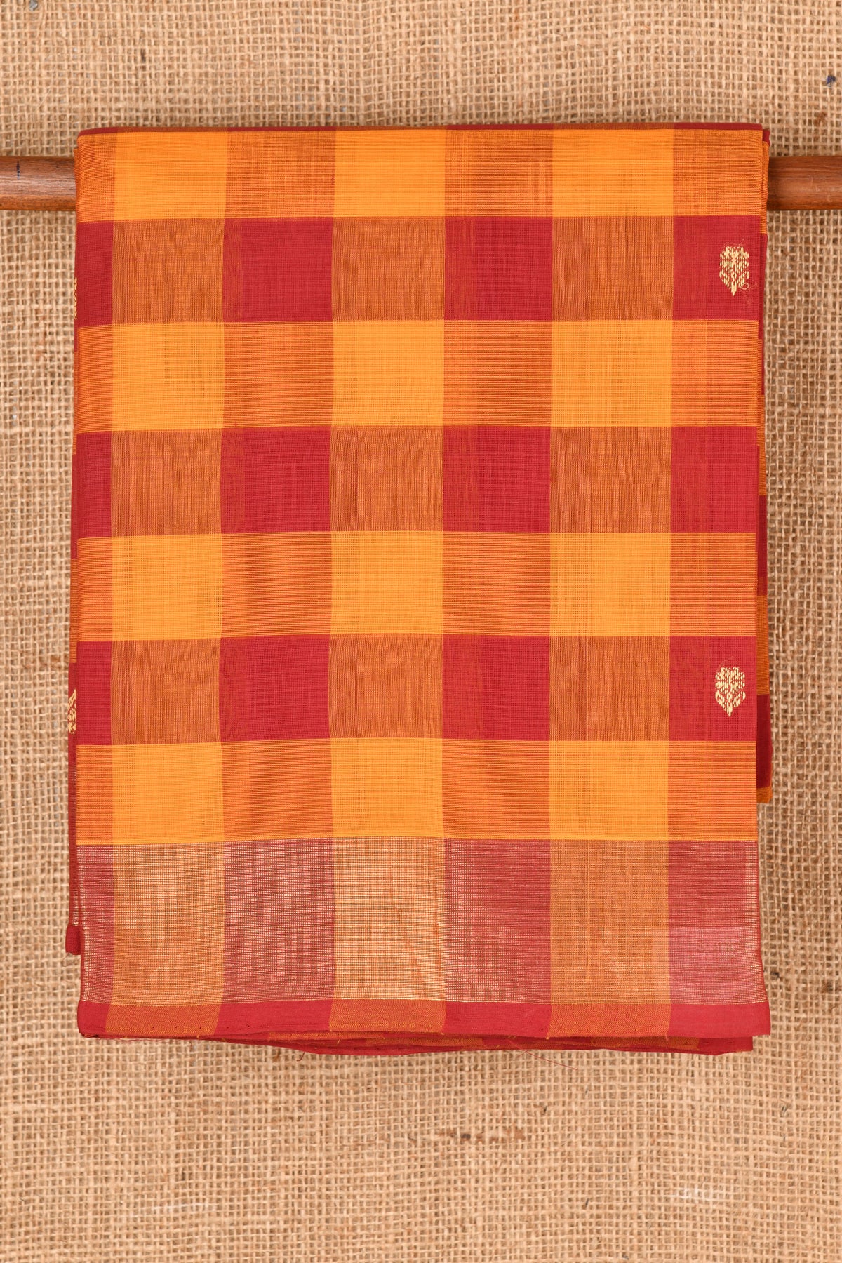 Checked Multicolor Coimbatore Cotton Saree