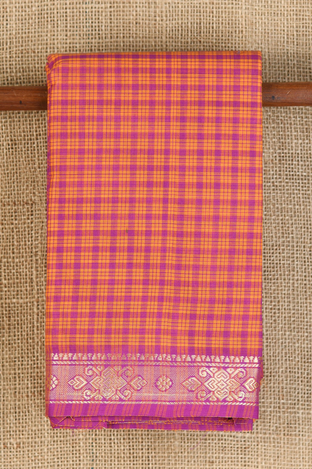 Multicolor Checks Chettinad Cotton Saree – Sundari Silks