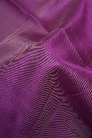 Stripes Design Grape Purple Jute Saree