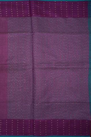 Stripes Design Grape Purple Jute Saree