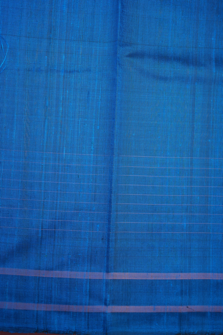 Stripes Design Navy Blue Jute Saree