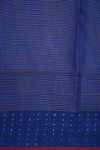 Stripes Design Navy Blue Jute Saree