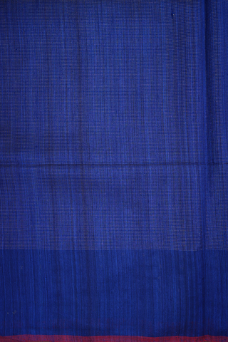 Stripes Design Navy Blue Jute Saree