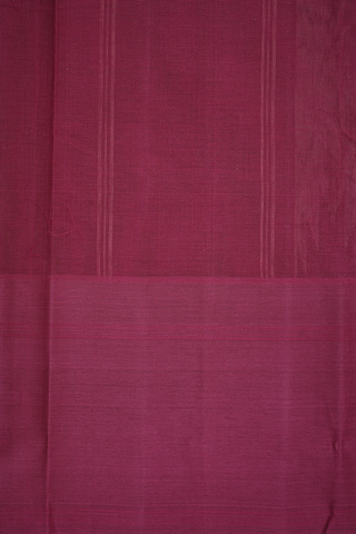 Temple Border Plain Mustard Brown Kanchi Cotton Saree