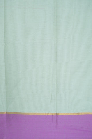 Threadwork Motifs Light Mint Green Kanchi Cotton Saree