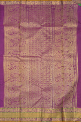 Threadwork With Motifs Green Kanchipuram Silk Saree