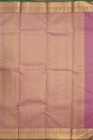 Threadwork With Buttas Turkish Blue Kanchipuram Silk Saree