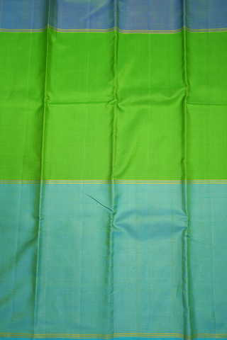 Traditional Big Border Green Kanchipuram Silk Saree