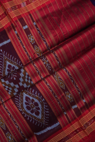 Warli Design Royal Blue Odisha Silk Saree