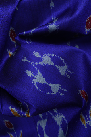 Warli Design Royal Blue Odisha Silk Saree