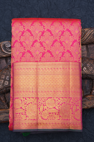 Saswin Pink Kanchipuram Silk Saree – Zariknyaa