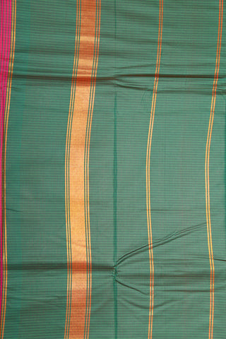 Zari Border In Small Checks Magenta Pink Apoorva Art Silk Saree