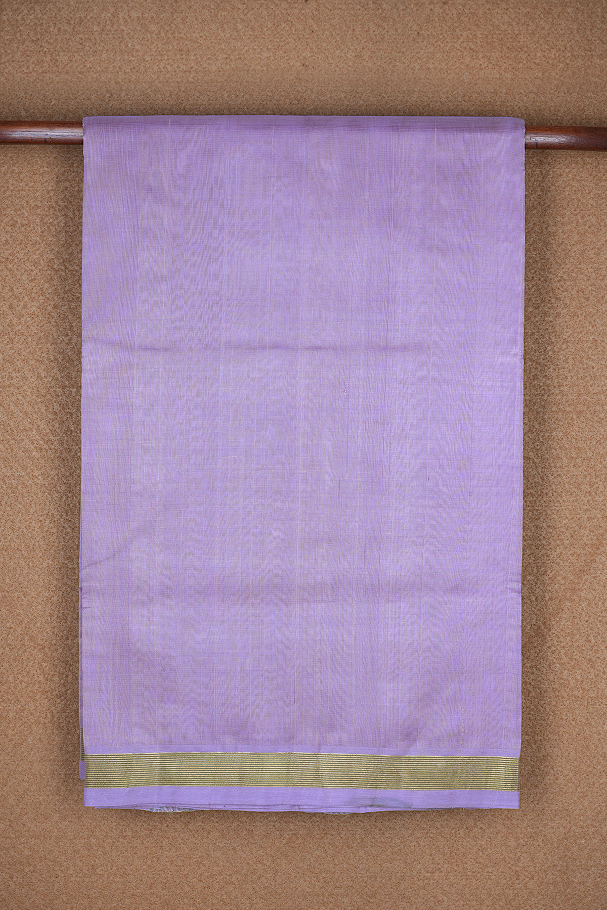 Zari Border Plain Pastel Purple Traditional Silk Cotton Saree