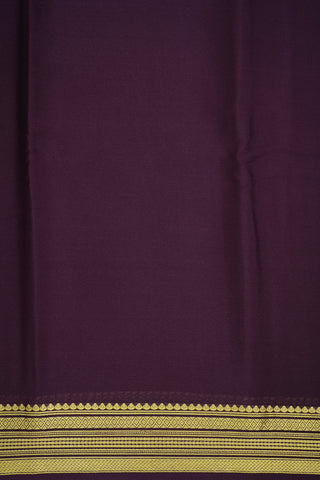 Zari Border Plum Purple Chiffon Saree