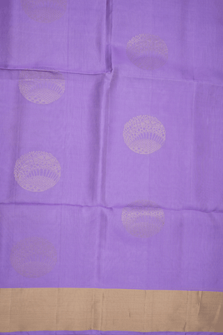 Zari Motifs Lilac Purple Soft Silk Saree