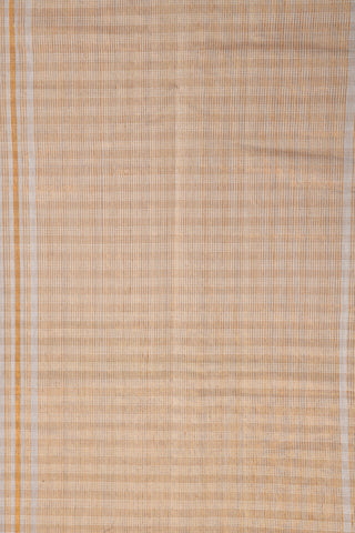 Checked Beige Mangalagiri Cotton Saree