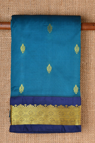 Floral Motif Blue Apoorva Art Silk Saree