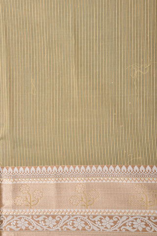 Floral Motif Dark Beige Kota Cotton Saree