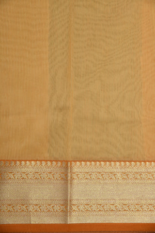 Floral Motif Embroidery Work Beige Kota Saree