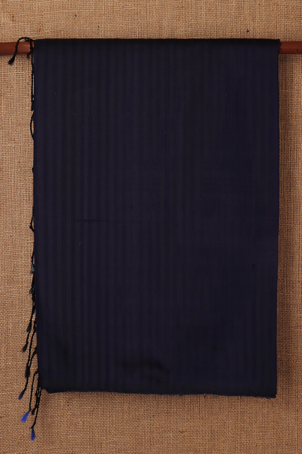 Indigo Blue Plain Silk Saree