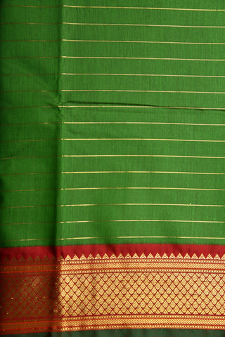 Striped Forest Green Apoorva Art Silk Saree