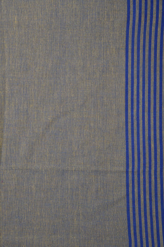 Thread Work Border Blue Bengal Cotton Saree